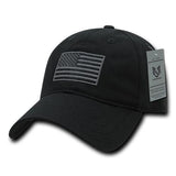 Wholesale Bulk American USA Flag Tonal Dad Hat - A03 - Black