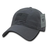 Wholesale Bulk American USA Flag Tonal Dad Hat - A03 - Dark Grey