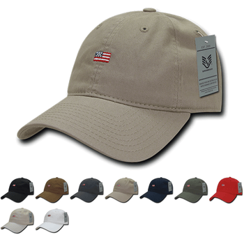 America USA Small Flag Dad Hats - A035