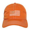 Wholesale Bulk American USA White Flag Dad Hat - A034 - Burnt Orange