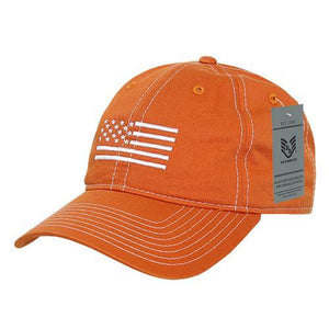 America USA White Flag Dad Hats - A03 - 