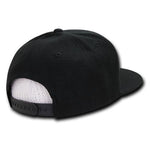 Decky 333 - Blank 5 Panel Snapback Hat, Flat Bill - Picture 5 of 10