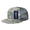Wholesale Bulk Blank 5 Panel Trucker Mesh Snapback Hat  - Decky 1040 - ACU Camo