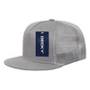 Wholesale Bulk Blank 5 Panel Trucker Mesh Snapback Hat  - Decky 1040 - Grey