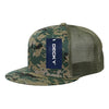 Wholesale Bulk Blank 5 Panel Trucker Mesh Snapback Hat  - Decky 1040 - MCU Camo