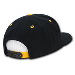 Decky 1104 - Accent Snapback Hat, 6 Panel Accent Flat Bill Cap - Picture 4 of 8