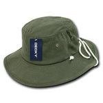 Wholesale Bulk Blank Aussie Australian Bucket Hats - Decky 510 - Olive - Picture 6 of 8