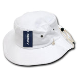 Wholesale Bulk Blank Aussie Australian Bucket Hats - Decky 510 - White - Picture 8 of 8
