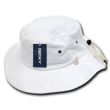 Wholesale Bulk Blank Aussie Australian Bucket Hats - Decky 510 - White