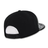 Wholesale Blank Bandana Flat Bill Snapback Hats - Decky 1093 - Black/Black