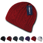 Decky 634 - Braidy Knit Beanie, Knit Cap - Picture 1 of 9