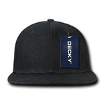 Decky 1090 Denim Snapback Hat, 6 Panel Denim Snapback Cap