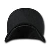 Wholesale Bulk Blank Denim Snapback Flat Bill Hats - Decky 1090 - Black