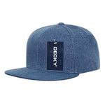 Wholesale Bulk Blank Denim Snapback Flat Bill Hats - Decky 1090 - Light Blue - Picture 9 of 10