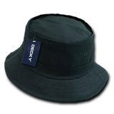 Wholesale Bulk Blank Fisherman's Bucket Hat - Decky 450 - Black