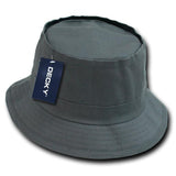 Wholesale Bulk Blank Fisherman's Bucket Hat - Decky 450 - Charcoal