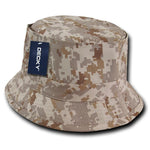 Wholesale Bulk Blank Fisherman's Bucket Hat - Decky 450 - Desert Digital Camo
