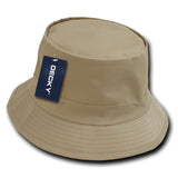 Wholesale Bulk Blank Fisherman's Bucket Hat - Decky 450 - Khaki