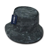 Wholesale Bulk Blank Fisherman's Bucket Hat - Decky 450 - Midnight Digital Camo