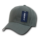 Wholesale Bulk Blank Fitted Baseball Hats (6 3/4 - 7 1/8) - Decky 402 - Charcoal