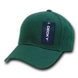 Wholesale Bulk Blank Fitted Baseball Hats (6 3/4 - 7 1/8) - Decky 402 - Forest Green