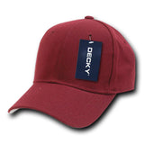 Wholesale Bulk Blank Fitted Baseball Hats (6 3/4 - 7 1/8) - Decky 402 - Maroon