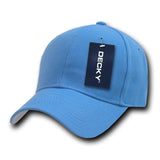 Wholesale Bulk Blank Fitted Baseball Hats (6 3/4 - 7 1/8) - Decky 402 - Sky Blue
