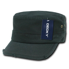 Fitted Vintage GI BDU Cap Military Cadet Patrol Hat Distressed - Decky GR4 - 