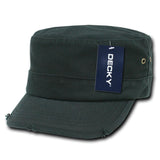 Wholesale Bulk Blank Fitted GI Military Cadet Hats - Decky GR4 - Black