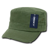 Wholesale Bulk Blank Fitted GI Military Cadet Hats - Decky GR4 - Green