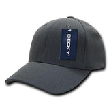 Wholesale Bulk Blank Flex Baseball Hats - Decky 870 - Charcoal