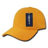 Wholesale Bulk Blank Flex Baseball Hats - Decky 870 - Gold