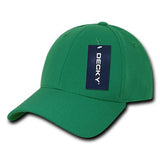 Wholesale Bulk Blank Flex Baseball Hats - Decky 870 - Kelly Green