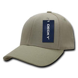 Wholesale Bulk Blank Flex Baseball Hats - Decky 870 - Khaki