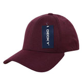 Wholesale Bulk Blank Flex Baseball Hats - Decky 870 - Maroon