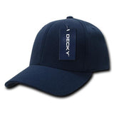 Wholesale Bulk Blank Flex Baseball Hats - Decky 870 - Navy