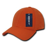Wholesale Bulk Blank Flex Baseball Hats - Decky 870 - Orange