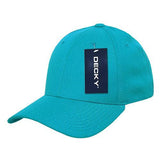 Wholesale Bulk Blank Flex Baseball Hats - Decky 870 - Teal