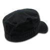 Wholesale Bulk Blank Flex Cadet Military Hats - Decky 115 - Black