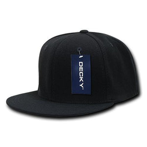 Decky 873 Flat Bill Flex Cap, Stretch Hat - 