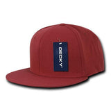 Wholesale Bulk Blank Flex Snapback Flat Bill Hats - Decky 873 - Cardinal