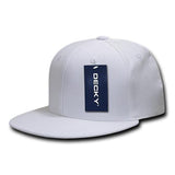 Wholesale Bulk Blank Flex Snapback Flat Bill Hats - Decky 873 - White