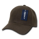 Wholesale Bulk Blank Kids' Youth Baseball Hats - Decky 7001 - Brown