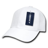 Wholesale Bulk Blank Kids' Youth Baseball Hats - Decky 7001 - White
