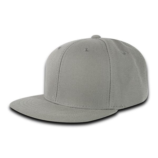 Decky 7011 - Youth 6 Panel High Profile Structured Snapback, Kids Flat ...