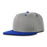 Decky 7011 - Youth 6 Panel High Profile Structured Snapback, Kids Flat Bill Hat