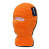 Wholesale Bulk Blank Kids' Youth Neon Ski Masks (1-Hole) - Decky 9051 - Orange