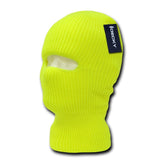 Wholesale Bulk Blank Kids' Youth Neon Ski Masks (1-Hole) - Decky 9051 - Yellow