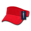 Wholesale Bulk Blank Kids' Youth Visors - Decky 7007 - Red