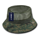 Wholesale Bulk Blank Mesh Bucket Hats - Decky 458 - Marines Digital Camo